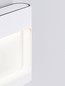 Preview: Nova Luce LED Außen-Wandleuchte Tall 6W warmweiss 3000K IP54 salzwasserfest Weiß Aluminium 13,5x12,5cm 9030864
