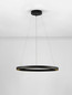 Preview: Nova Luce LED Pendelleuchte Deos dimmbar 27W warmweiss 3000K Schwarz Aluminium Ø65cm 9030894