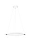 Preview: Nova Luce LED Pendelleuchte Deos dimmbar 27W warmweiss 3000K Weiß Aluminium Ø65cm 9030895