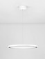 Preview: Nova Luce LED Pendelleuchte Deos dimmbar 27W warmweiss 3000K Weiß Aluminium Ø65cm 9030895