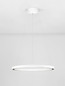 Preview: Nova Luce LED Pendelleuchte Deos dimmbar 27W warmweiss 3000K Weiß Aluminium Ø65cm 9030895