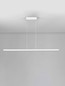 Preview: Nova Luce LED Pendelleuchte Deos dimmbar 25W warmweiss 3000K Weiß Aluminium 159x3cm 9030897