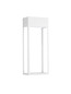 Preview: Nova Luce LED Außen-Wandleuchte Moby 20W warmweiss 3000K IP65 salzwasserfest Weiß Aluminium Edelstahl 40x16cm 9030901