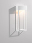 Preview: Nova Luce LED Außen-Wandleuchte Moby 20W warmweiss 3000K IP65 salzwasserfest Weiß Aluminium Edelstahl 40x16cm 9030901