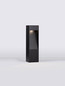 Preview: Nova Luce LED Sockelleuchte Maddi 7W warmweiss 3000K IP65 salzwasserfest Schwarz Aluminium 30cm 9030903