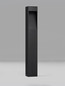 Preview: Nova Luce LED Wegeleuchte Maddi 7W warmweiss 3000K IP65 salzwasserfest Schwarz Aluminium 60cm 9030905