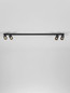 Preview: Nova Luce Deckenleuchte Oso schwenkbar 4-flammig 4xGU10 Schwarz Aluminium 120x8cm 9030914