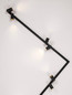 Preview: Nova Luce Deckenleuchte Oso schwenkbar 8-flammig 8xGU10 Schwarz Aluminium 300x8cm 9030918