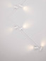 Preview: Nova Luce Deckenleuchte Oso schwenkbar 8-flammig 8xGU10 Weiß Aluminium 300x8cm 9030919
