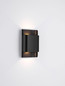 Preview: Nova Luce LED Außen-Wandleuchte Nocta 10W warmweiss 3000K IP54 salzwasserfest Schwarz Aluminium 18x13cm 9030922