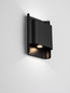Preview: Nova Luce LED Außen-Wandleuchte Nocta 10W warmweiss 3000K IP54 salzwasserfest Schwarz Aluminium 18x13cm 9030922