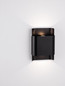 Preview: Nova Luce LED Außen-Wandleuchte Nocta 10W warmweiss 3000K IP54 salzwasserfest Schwarz Aluminium 18x13cm 9030922