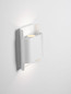 Preview: Nova Luce LED Außen-Wandleuchte Nocta 10W warmweiss 3000K IP54 salzwasserfest Weiß Aluminium 18x13cm 9030923
