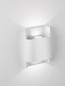 Preview: Nova Luce LED Außen-Wandleuchte Nocta 10W warmweiss 3000K IP54 salzwasserfest Weiß Aluminium 18x13cm 9030923