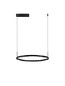 Preview: Nova Luce LED Pendelleuchte Lunette dimmbar 34W warmweiss 3000K Schwarz Aluminium Ø60cm 9030925