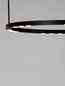 Preview: Nova Luce LED Pendelleuchte Lunette dimmbar 34W warmweiss 3000K Schwarz Aluminium Ø60cm 9030925