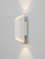 Preview: Nova Luce LED Außen-Wandleuchte Nocta 9W warmweiss 3000K IP54 salzwasserfest Weiß Aluminium 24x10cm 9030931