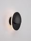 Preview: Nova Luce LED Außen-Wandleuchte Pan 9W warmweiss 3000K IP54 salzwasserfest Anthrazit Aluminium Ø15cm 9030932