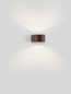 Preview: Nova Luce LED Außen-Wandleuchte Opera 11W warmweiss 3000K IP54 salzwasserfest Cortenstahl Aluminium 11x10cm 9030938