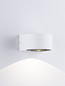 Preview: Nova Luce LED Außen-Wandleuchte Opera 6W warmweiss 3000K IP54 salzwasserfest Weiß Aluminium 11x10cm 9030942