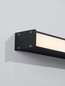 Preview: Nova Luce LED Außen-Deckenleuchte Nova 36W warmweiss 3000K IP65 salzwasserfest Anthrazit Aluminium 100x9cm 9030944