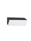 Preview: Nova Luce LED Außen-Wandleuchte Keen 20W warmweiss 3000K IP65 salzwasserfest Anthrazit Aluminium 30x18cm 9030945