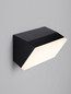 Preview: Nova Luce LED Außen-Wandleuchte Keen 20W warmweiss 3000K IP65 salzwasserfest Anthrazit Aluminium 30x18cm 9030945