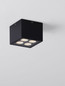Preview: Nova Luce LED Außen-Deckenleuchte Jax 8W warmweiss 3000K IP54 salzwasserfest Anthrazit Aluminium 8x8cm 9030947