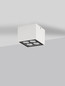 Preview: Nova Luce LED Außen-Deckenleuchte Jax 8W warmweiss 3000K IP54 salzwasserfest Weiß Aluminium 8x8cm 9030948