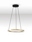 Preview: Nova Luce LED Pendelleuchte Greamy dimmbar 21W warmweiss 3000K Gold Aluminium Ø46cm 9030952
