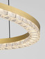 Preview: Nova Luce LED Pendelleuchte Greamy dimmbar 21W warmweiss 3000K Gold Aluminium Ø46cm 9030952