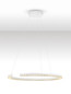 Preview: Nova Luce LED Pendelleuchte Greamy dimmbar 30W warmweiss 3000K Weiß Aluminium Ø65cm 9030953