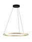 Preview: Nova Luce LED Pendelleuchte Greamy dimmbar 30W warmweiss 3000K Gold Aluminium Ø65cm 9030955