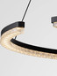 Preview: Nova Luce LED Pendelleuchte Greamy dimmbar 43W warmweiss 3000K Schwarz Aluminium Ø85cm 9030956