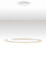 Preview: Nova Luce LED Pendelleuchte Greamy dimmbar 43W warmweiss 3000K Weiß Aluminium Ø85cm 9030957