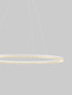 Preview: Nova Luce LED Pendelleuchte Greamy dimmbar 43W warmweiss 3000K Weiß Aluminium Ø85cm 9030957