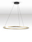 Preview: Nova Luce LED Pendelleuchte Greamy dimmbar 43W warmweiss 3000K Gold Aluminium Ø85cm 9030958