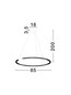 Preview: Nova Luce LED Pendelleuchte Greamy dimmbar 43W warmweiss 3000K Gold Aluminium Ø85cm 9030958