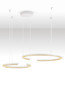 Preview: Nova Luce LED Pendelleuchte Greamy dimmbar 49W warmweiss 3000K Weiß Aluminium 93x65cm 9030961