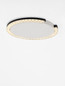 Preview: Nova Luce LED Deckenleuchte Greamy dimmbar 21W warmweiss 3000K Schwarz Aluminium Ø46cm 9030962