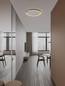 Preview: Nova Luce LED Deckenleuchte Greamy dimmbar 21W warmweiss 3000K Schwarz Aluminium Ø46cm 9030962