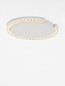 Preview: Nova Luce LED Deckenleuchte Greamy dimmbar 21W warmweiss 3000K Weiß Aluminium Ø46cm 9030963