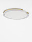 Preview: Nova Luce LED Deckenleuchte Greamy dimmbar 21W warmweiss 3000K Gold Aluminium Ø46cm 9030964