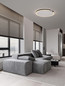 Preview: Nova Luce LED Deckenleuchte Greamy dimmbar 30W warmweiss 3000K Schwarz Aluminium Ø65cm 9030965