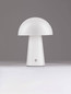 Preview: Nova Luce LED Akku-Tischleuchte Ande dimmbar 2W warmweiss 3000K Weiß Stahl Ø16cm 9050176