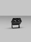 Preview: Nova Luce LED Akzentleuchte Ander schwenkbar 10W CCT warm-/neutralweiss 3000/4000/5000K IP65 Schwarz Aluminium 16,5x13,5cm 9050702