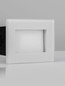 Preview: Nova Luce LED Wandeinbauleuchte Olin 3W warmweiss 3000K IP65 Weiß Aluminium 10x8cm 9050706