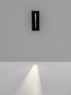 Preview: Nova Luce LED Wandeinbauleuchte Aizen 3W warmweiss 3000K IP65 Anthrazit Aluminium 13,5x6,5cm 9050707