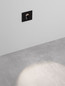 Preview: Nova Luce LED Wandeinbauleuchte Cael 3W warmweiss 3000K IP65 Anthrazit Aluminium 7,5x7cm 9050710