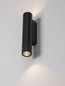 Preview: Nova Luce LED Außen-Wandleuchte Torrin 6W warmweiss 2700K IP65 salzwasserfest Anthrazit Aluminium Ø4,5cm 9050725